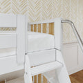 SLOPE XL MWS : Staggered Bunk Beds Modern Medium Twin XL over Full XL Bunk Bed