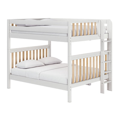 SOAR XL 1 MWS : Classic Bunk Beds Modern Queen High Bunk Bed w/ Straight Ladder on End (Low/High)