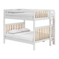 SOAR XL 1 MWS : Classic Bunk Beds Modern Queen High Bunk Bed w/ Straight Ladder on End (Low/High)