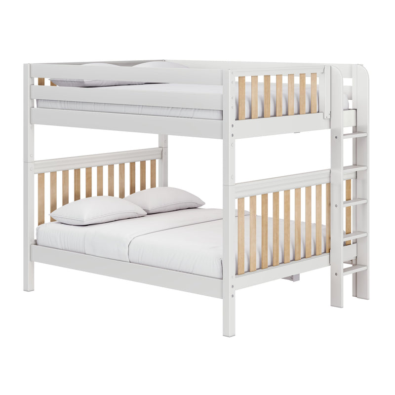 SOAR XL 1 MWS : Classic Bunk Beds Modern Queen High Bunk Bed w/ Straight Ladder on End (Low/High)