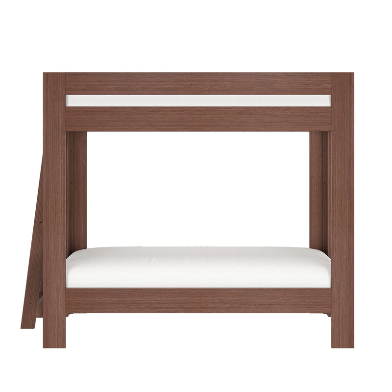 WS38501372-303 : Bunk Bed Pacific Twin XL/Twin XL Bunk w/ Ladder on End, Embossed Brown