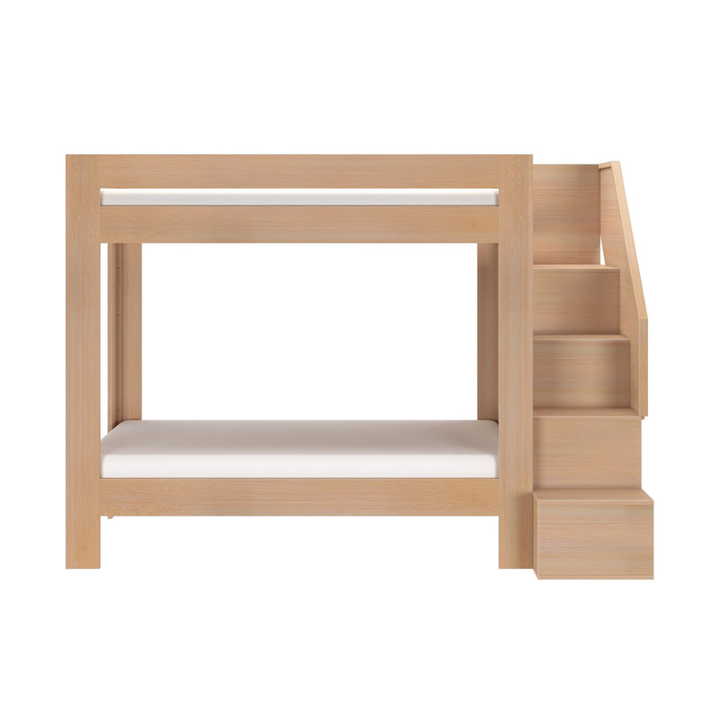WS38501373-301 : Bunk Bed Pacific Twin XL/Twin XL Bunk w/ Staircase, Embossed Natural