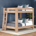 WS38501572-301 : Bunk Bed Pacific Queen/Queen Bunk w/ Ladder on End, Embossed Natural