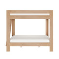 WS38501572-301 : Bunk Bed Pacific Queen/Queen Bunk w/ Ladder on End, Embossed Natural