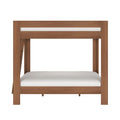 WS38501572-307 : Bunk Bed Pacific Queen/Queen Bunk w/ Ladder on End, Embossed Pecan