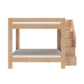 WS38501573-301 : Bunk Bed Pacific Queen/Queen Bunk w/ Staircase, Embossed Natural