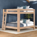 WS38501672-301 : Bunk Bed Pacific King/King Bunk w/ Ladder on End, Embossed Natural