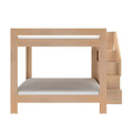 WS38501673-301 : Bunk Bed Pacific King/King Bunk w/ Staircase, Embossed Natural