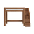 WS38502644-307 : Loft Bed Pacific Twin XL Loft Bed with Staircase, Embossed Pecan