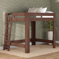 WS38502645-303 : Loft Bed Pacific Queen Loft Bed, Ladder on End, Embossed Brown