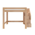 WS38502646-301 : Loft Bed Pacific Queen Loft Bed with Staircase, Embossed Natural