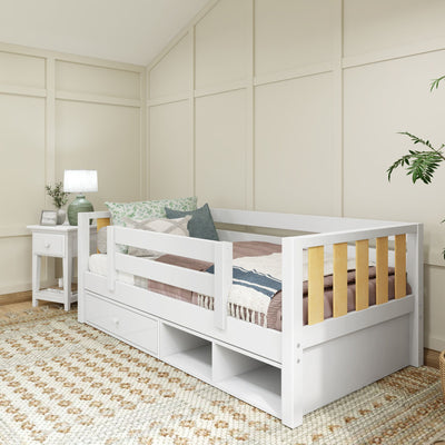 YEAH MWS CD : Toddler Bed Twin Toddler Bed with Dresser and Cubbie