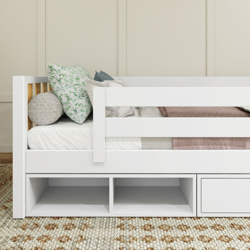 YEAH MWS CD : Toddler Bed Twin Toddler Bed with Dresser and Cubbie