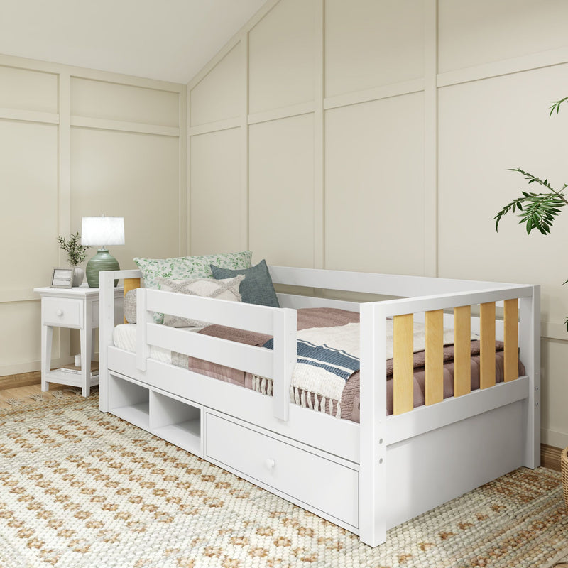 YEAH MWS CD : Toddler Bed Twin Toddler Bed with Dresser and Cubbie