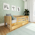 YEAH UU NP : Toddler Bed Twin Toddler Bed with Underbed Dresser, Panel, Natural