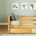 YEAH UU NP : Toddler Bed Twin Toddler Bed with Underbed Dresser, Panel, Natural