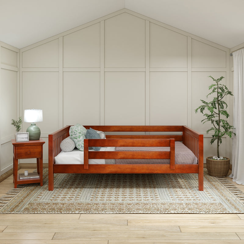 YEP XL CS : Toddler Bed Full XL Toddler Bed, Slat, Chestnut