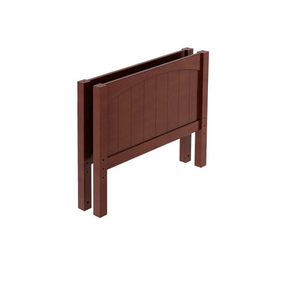 140-003 : Component Twin Panel Bed End Med - Half, Chestnut