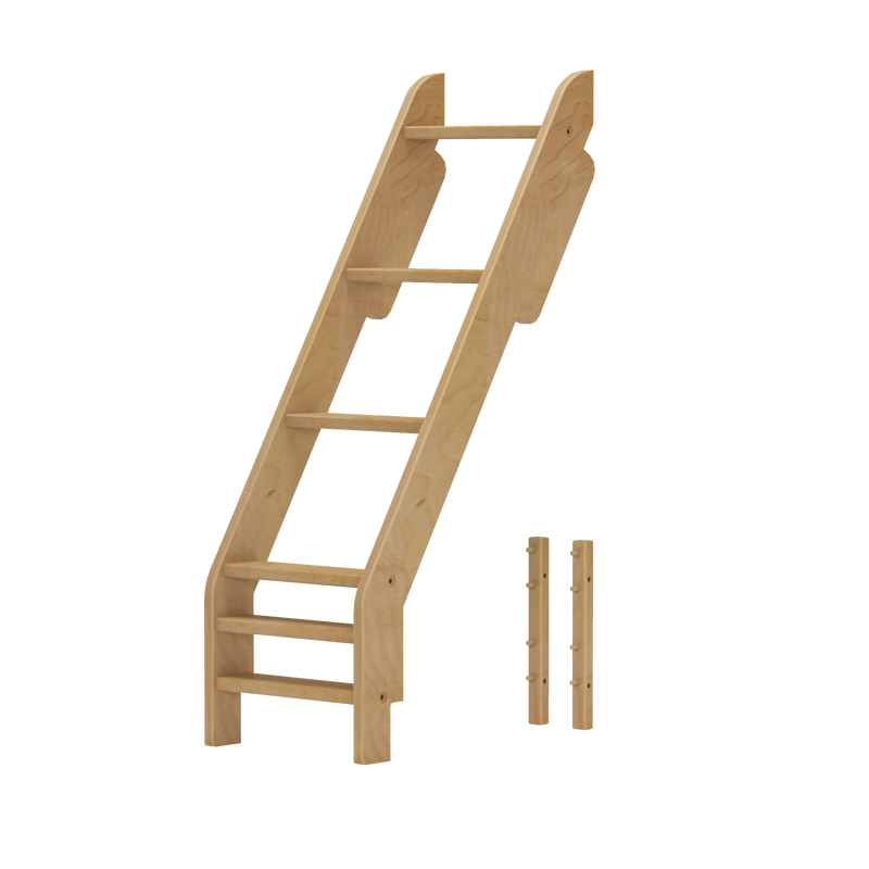 1466-001 : Component Angle Ladder for High Twin XL over Queen Bunk, Natural
