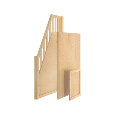 1741-001 : Component Mid Loft/Low Bunk Banister and Panels, Natural