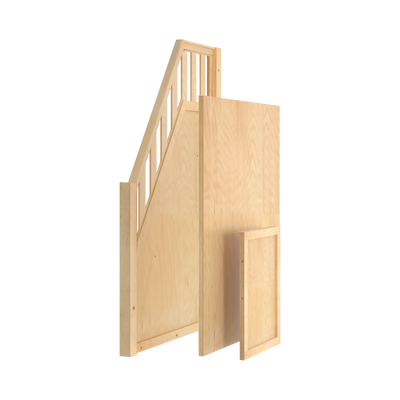 1751-001 : Component High Loft Banister and Panels, Natural