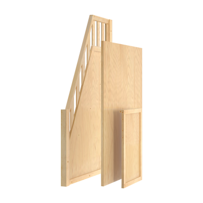 1761-001 : Component Medium Bunk Bannister, Natural