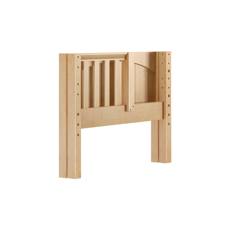 600-001 : Component BX Panel Bed End & Bed w/ Opening (Twin), Natural