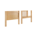 600-001 : Component BX Panel Bed End & Bed w/ Opening (Twin), Natural