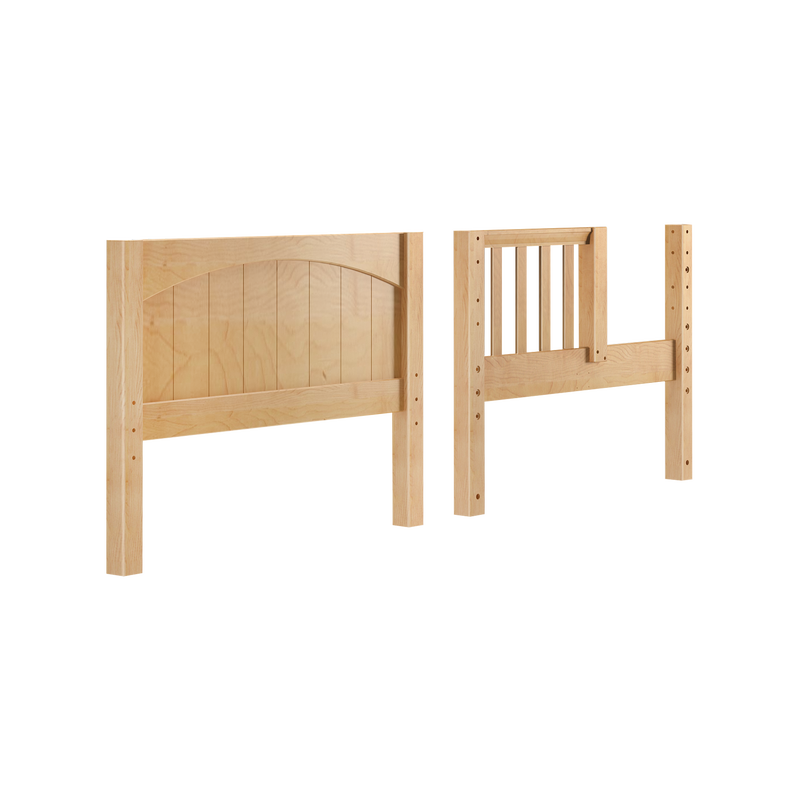 600-001 : Component BX Panel Bed End & Bed w/ Opening (Twin), Natural