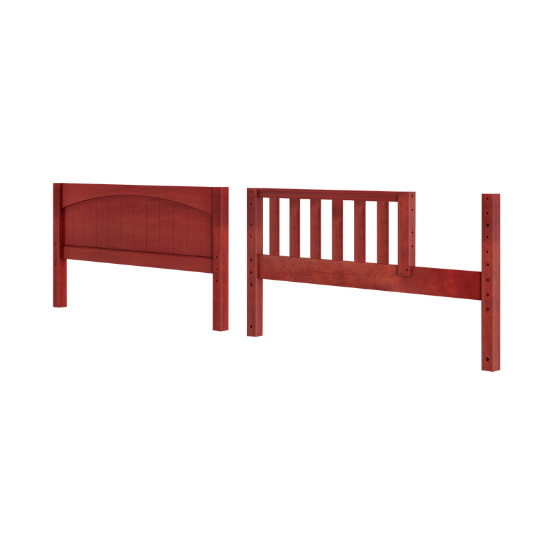 650-003 : Component BX Panel Bed End & Bed w/ Opening (Full), Chestnut