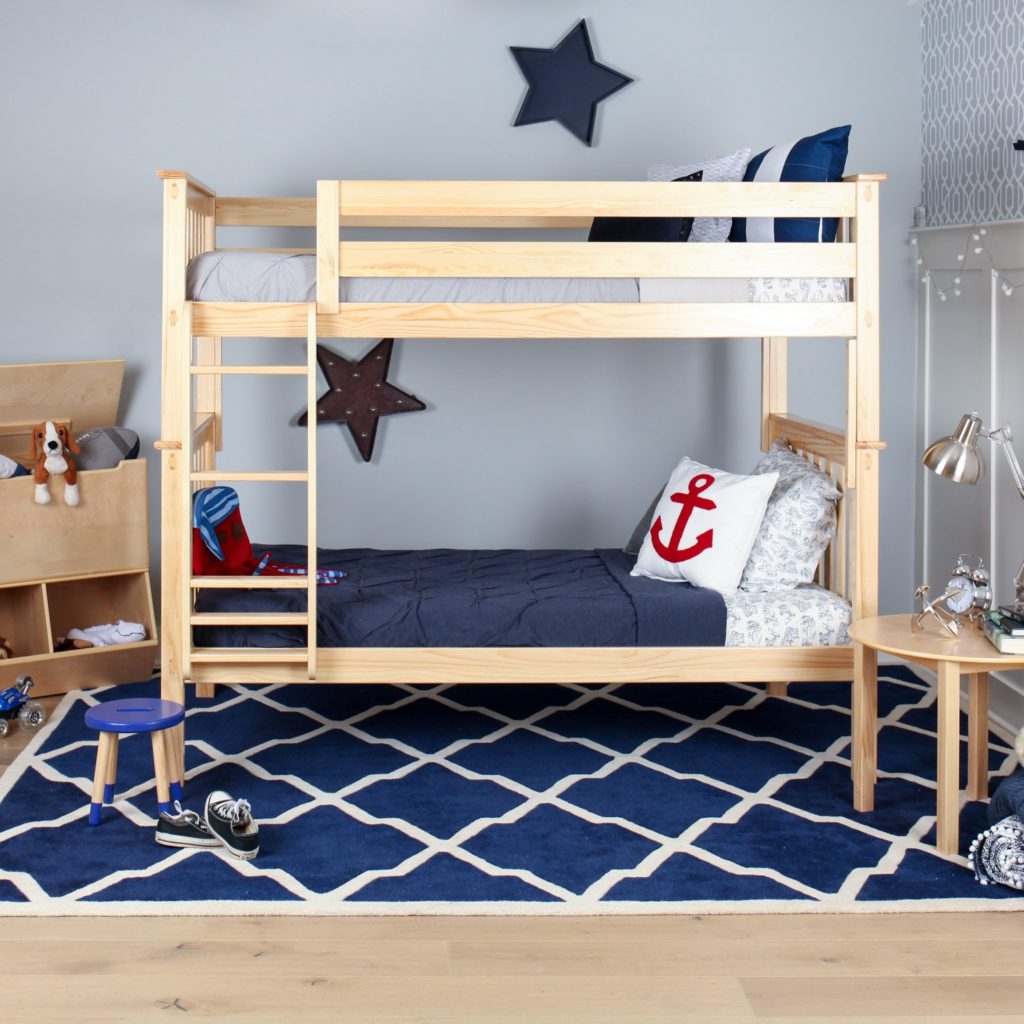 MaxandLilySolidWoodTwinBunkBedNatural Maxwood Furniture, Inc.