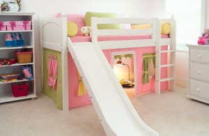 low-loft-with-slide-and-play-tent 